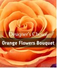 Choix du fleuriste - Bouquet teintes orange