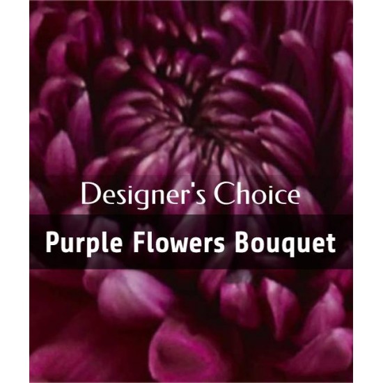 Choix du fleuriste - Bouquet teintes mauve